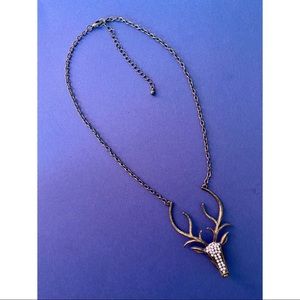 Deer Head Necklace